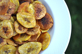 Crunchy Baked Plantain Chips