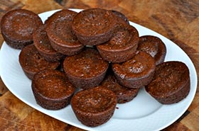 Double Chocolate Mini Brownies