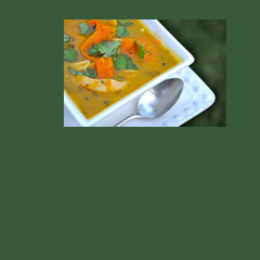 Spicy Chicken Chowder with Carrot Noodles