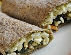 Spinach & Egg White Wrap