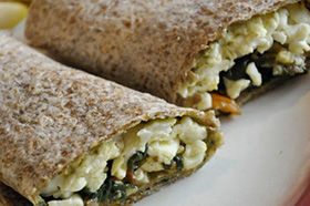 Spinach & Egg White Wrap