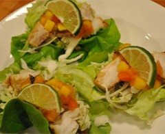 Lettuce Wrapped Fish Tacos