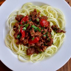 Beef Ragu and Zucchini Noodles