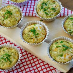 Egg White Muffins with Kabocha and Brussels Sprouts