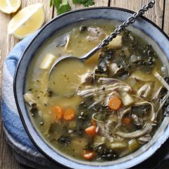 Slow Cooker Turkey and Kale Soup