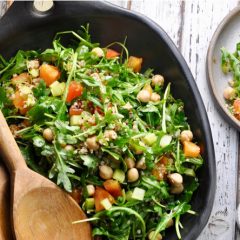 Mediterranean Salad with Arugula and Quinoa