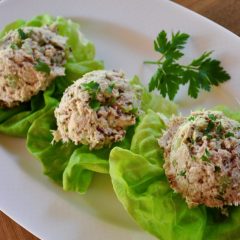 Hummus Tuna Lettuce Boats