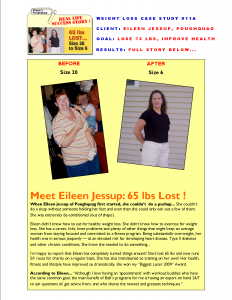 Weight Loss Case Study Eileen J.